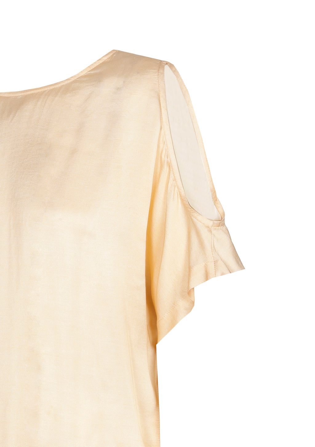 Blouses korte mouw beige Caroline Biss