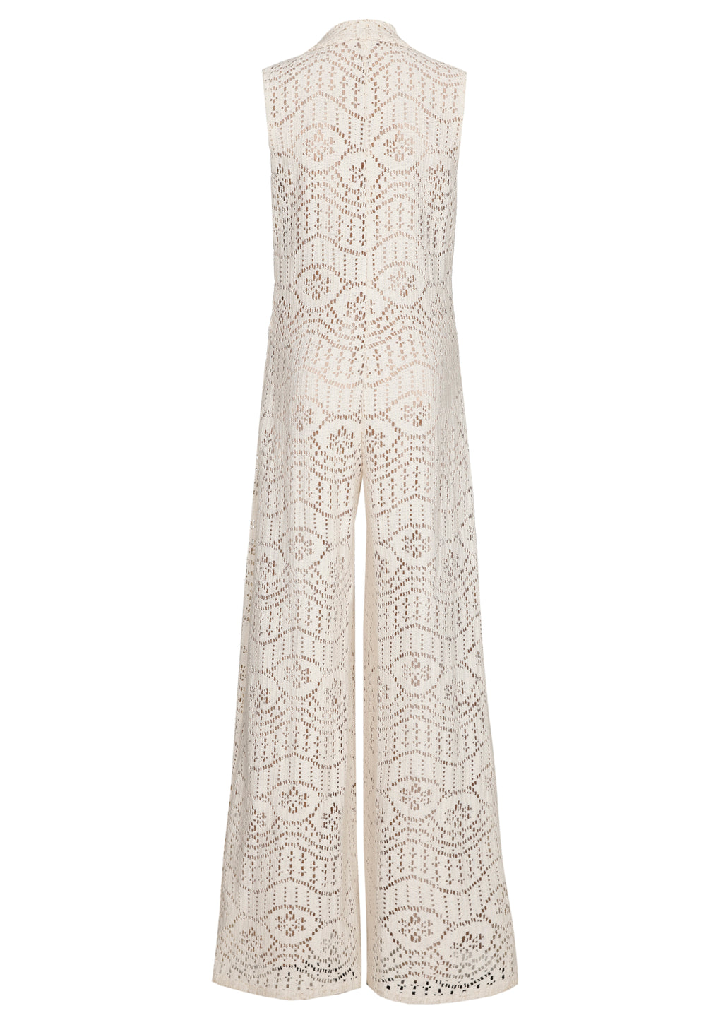 Jumpsuits zonder mouw beige Caroline Biss
