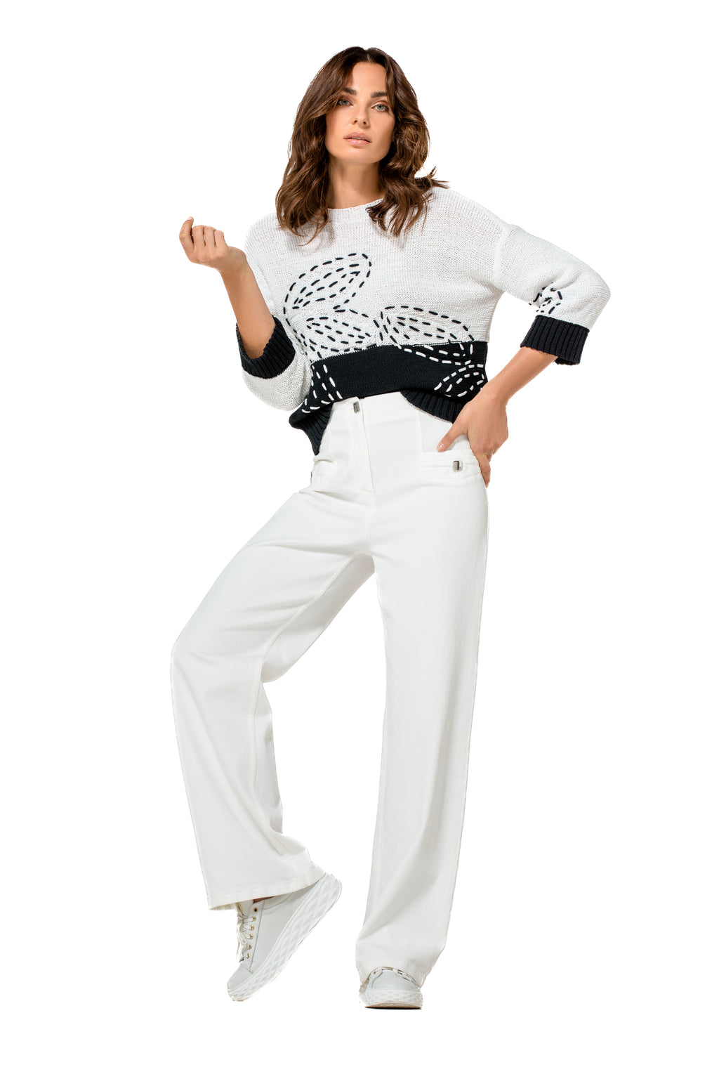 Broeken wit Caroline Biss