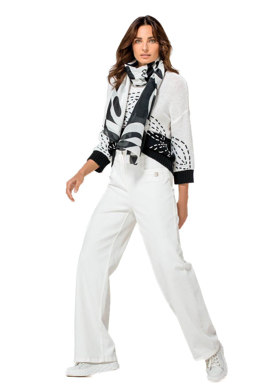 Broeken wit Caroline Biss