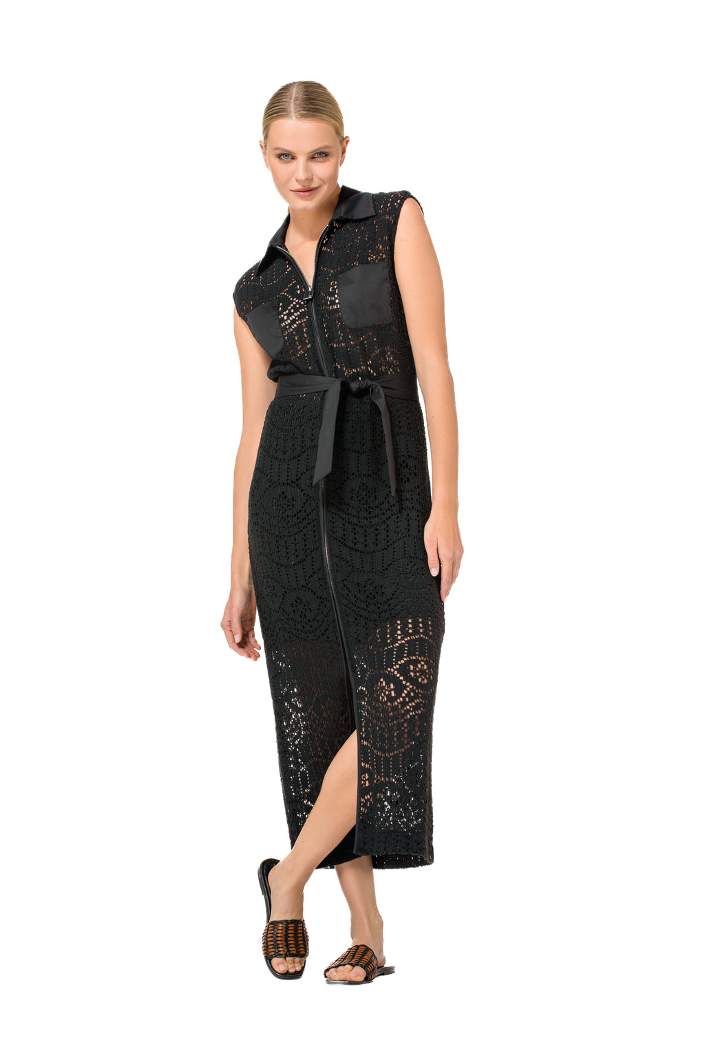 Jurken zonder mouw zwart Caroline Biss