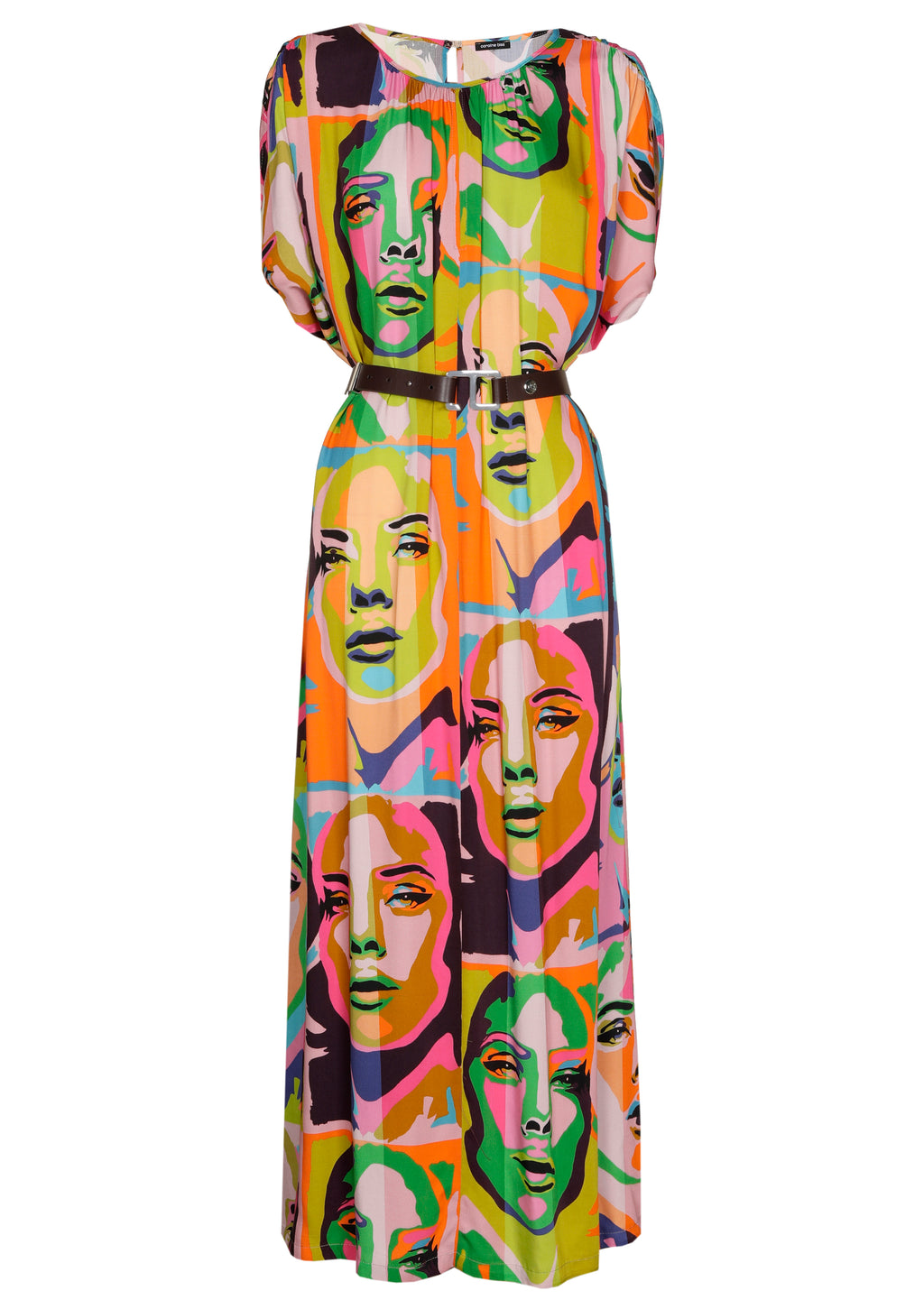 Jurken korte mouw multicolor Caroline Biss
