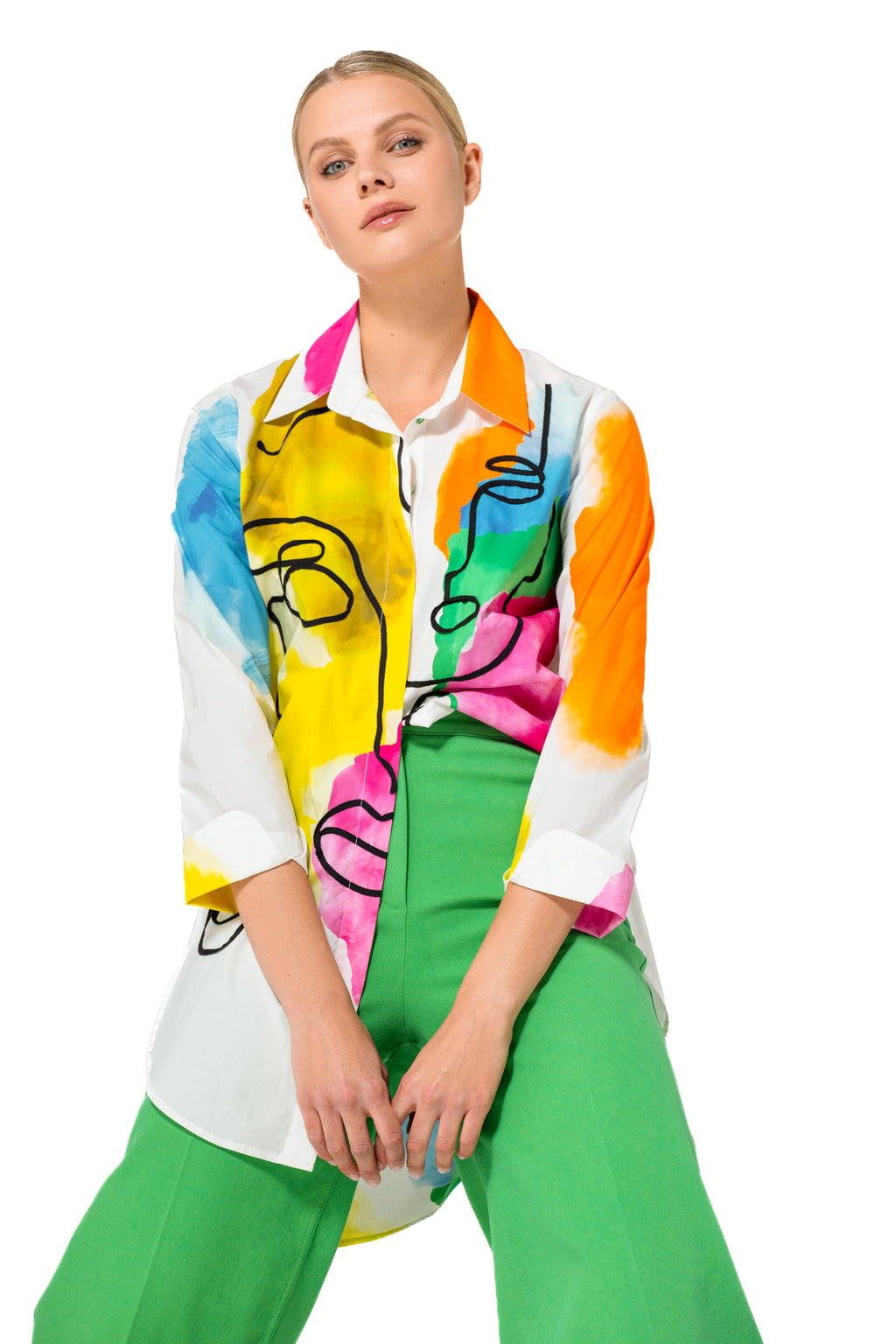 Blouses lange mouw multicolor Caroline Biss