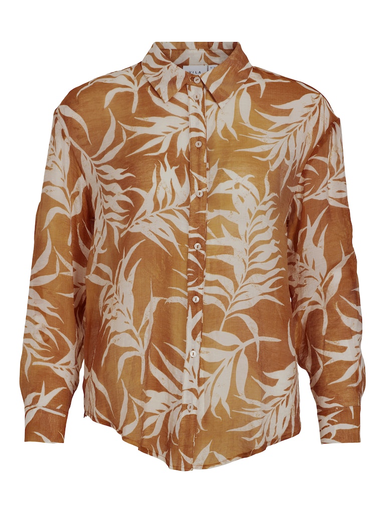 Blouses lange mouw oranje VILA