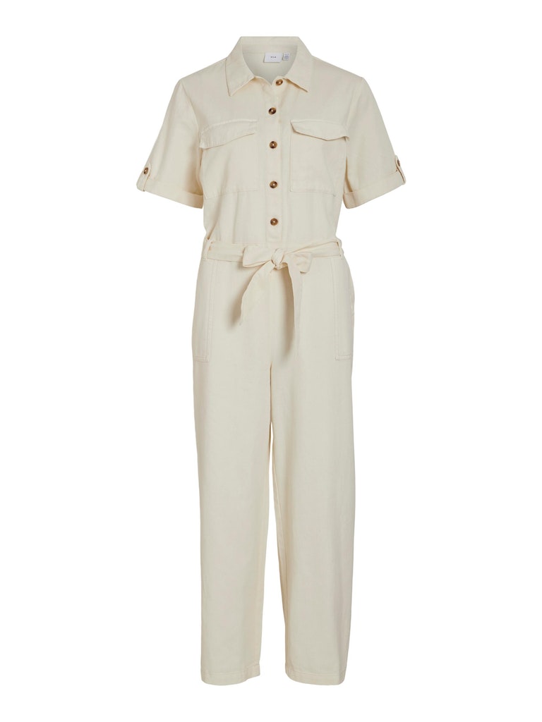 Jumpsuits korte mouw beige VILA