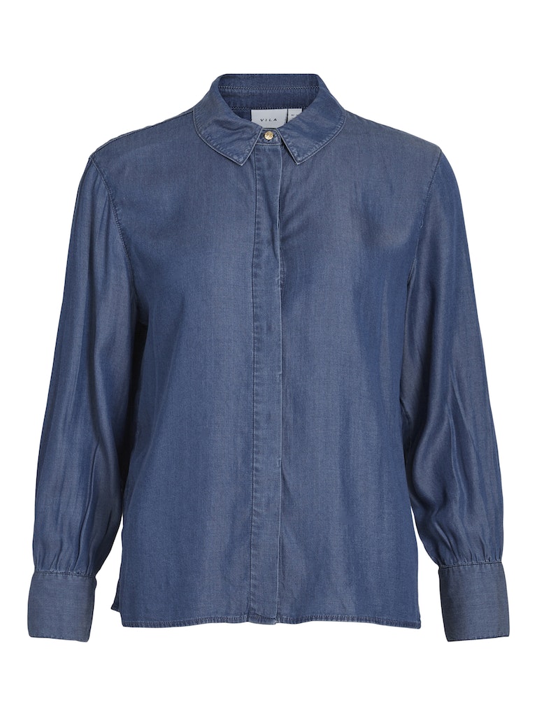 Blouses lange mouw blauw VILA