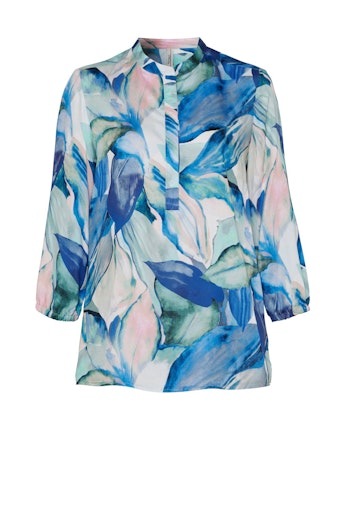 Blouses lange mouw blauw TONI
