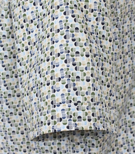 Hemden korte mouw blauw Casa Moda