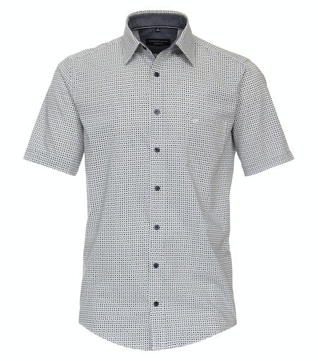 Hemden korte mouw blauw Casa Moda