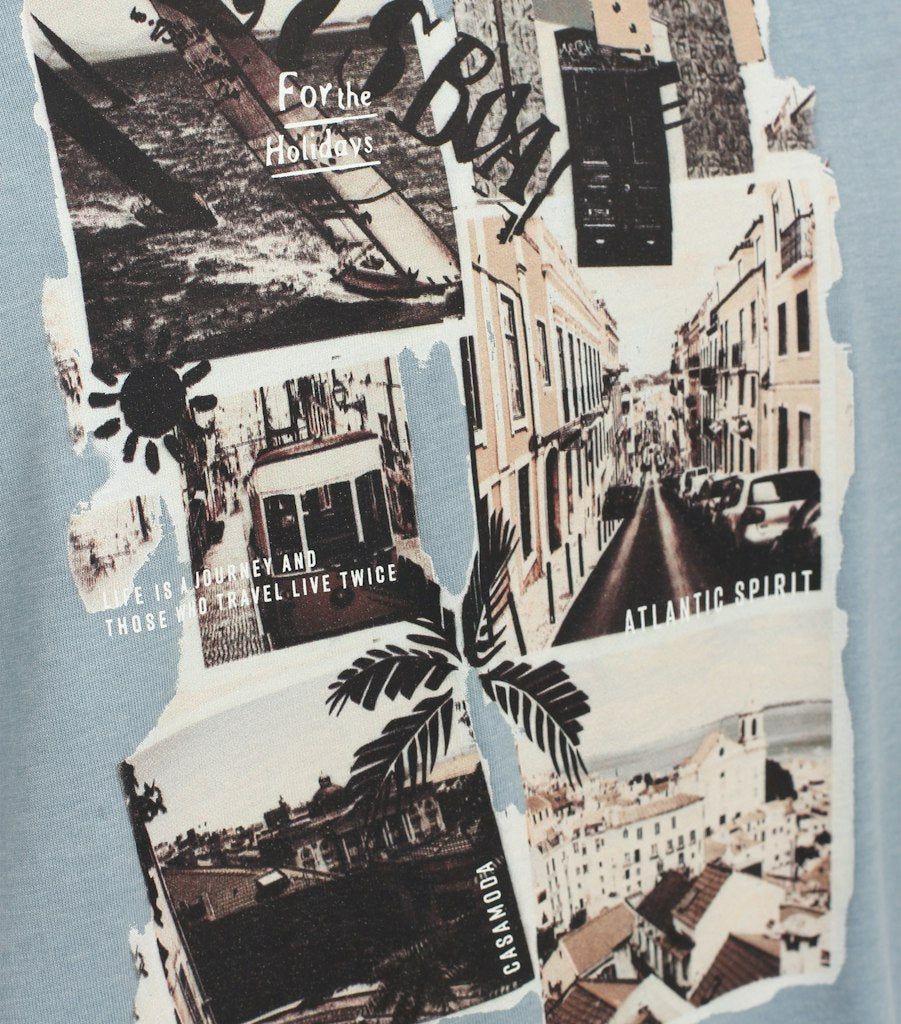 T-shirts korte mouw blauw Casa Moda