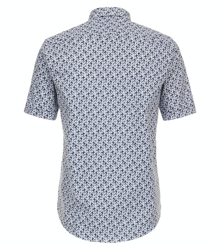 Hemden korte mouw blauw Casa Moda