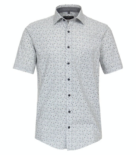 Hemden korte mouw blauw Casa Moda