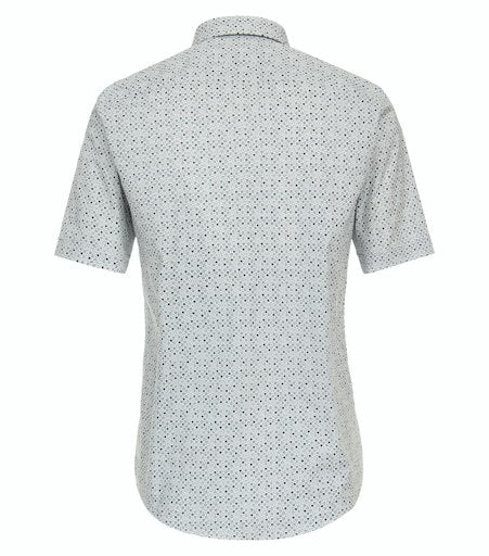 Hemden korte mouw blauw Casa Moda