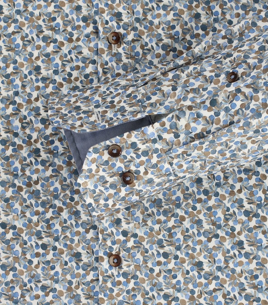 Hemden lange mouw blauw VENTI