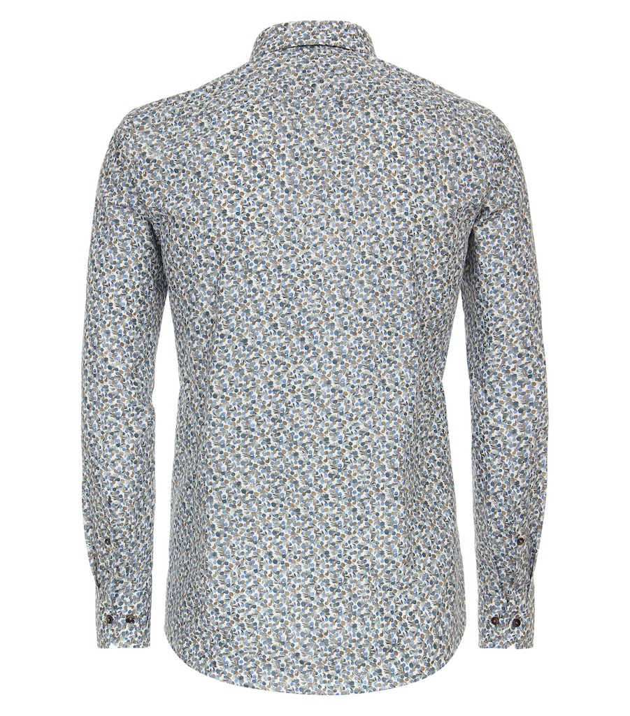 Hemden lange mouw blauw VENTI