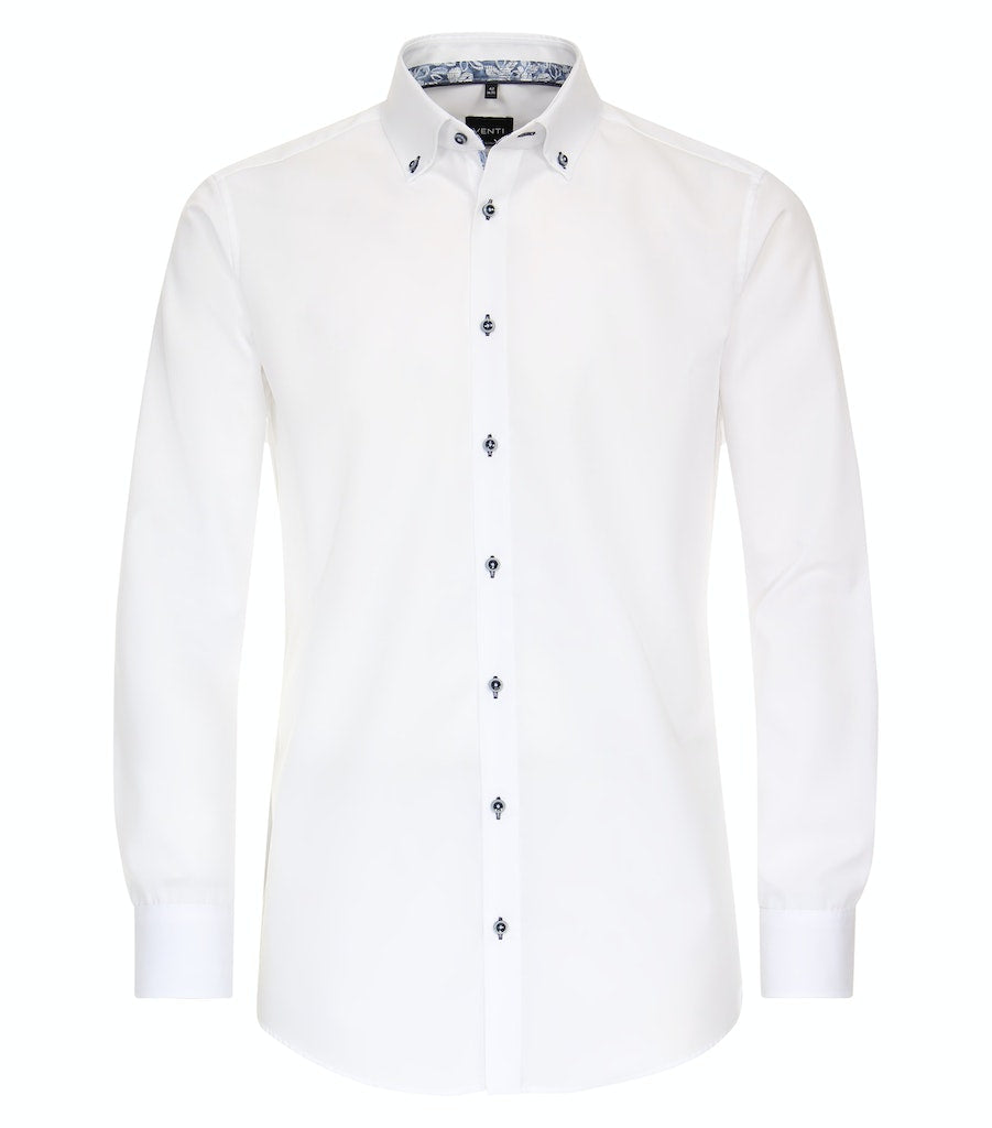 Hemden lange mouw wit VENTI