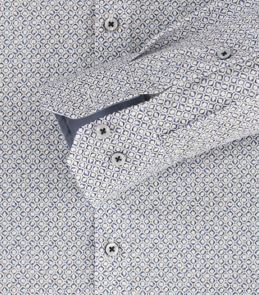 Hemden lange mouw blauw VENTI