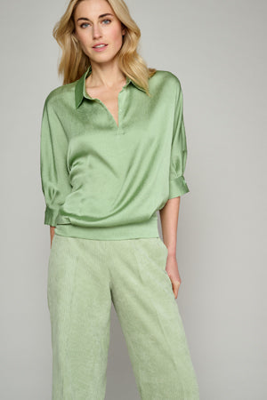 Blouses lange mouw groen Marie Méro