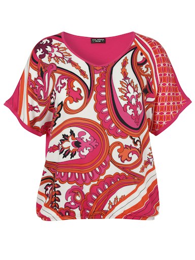 Blouses korte mouw roze Via Appia Due