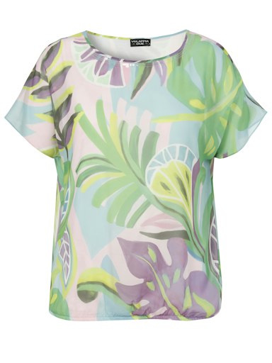 Blouses korte mouw groen Via Appia Due