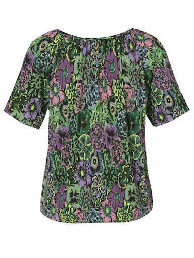 Blouses korte mouw groen Via Appia Due