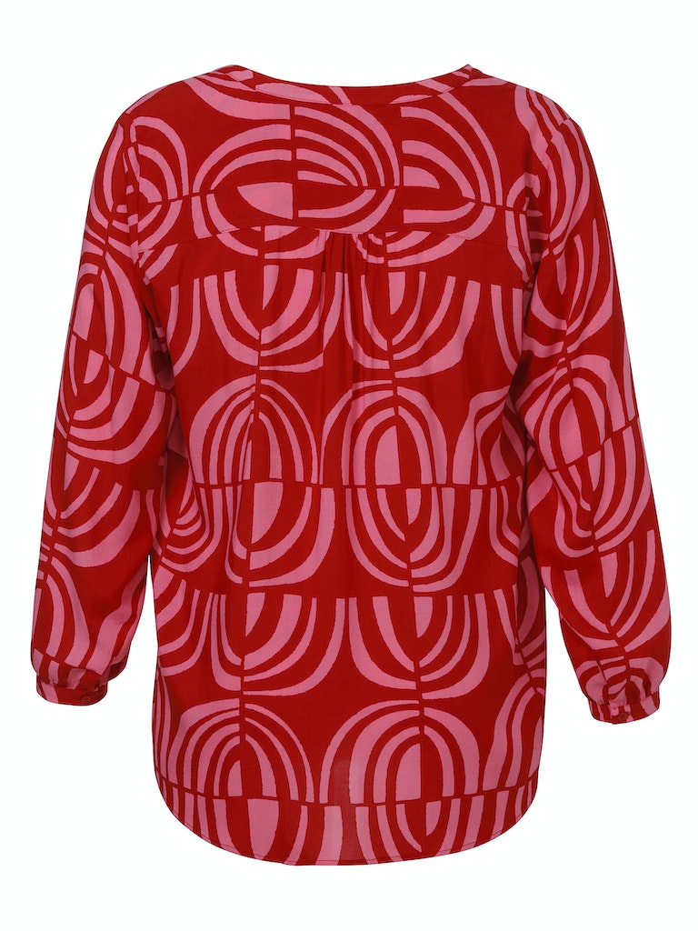 Blouses lange mouw rood Via Appia Due