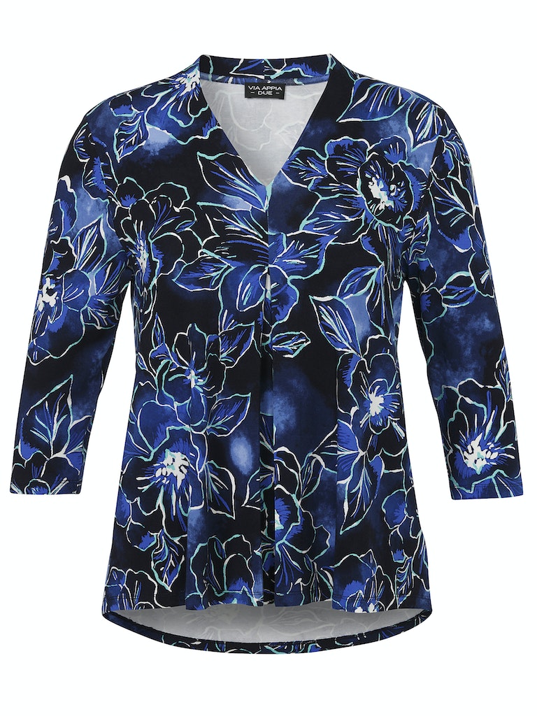 T-shirts lange mouw blauw Via Appia Due