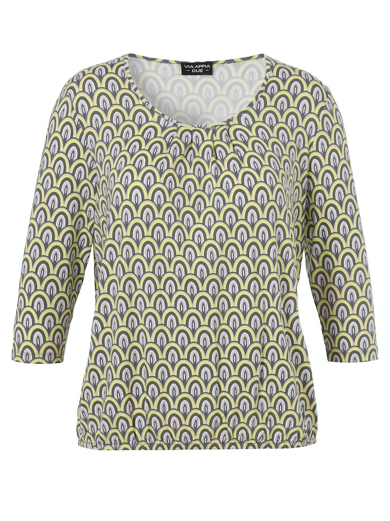 T-shirts lange mouw groen Via Appia Due