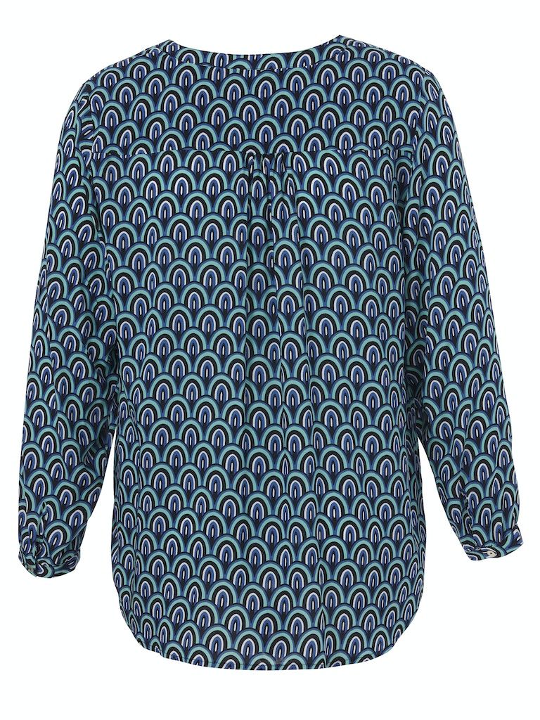Blouses lange mouw blauw Via Appia Due