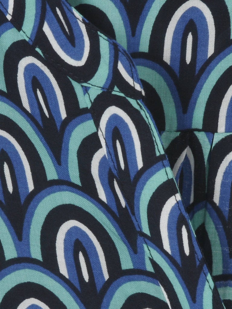 Blouses lange mouw blauw Via Appia Due