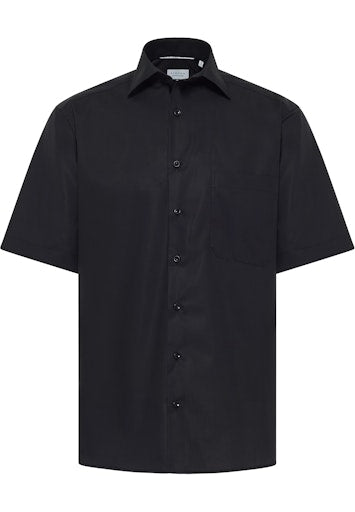 Hemden korte mouw zwart ETERNA