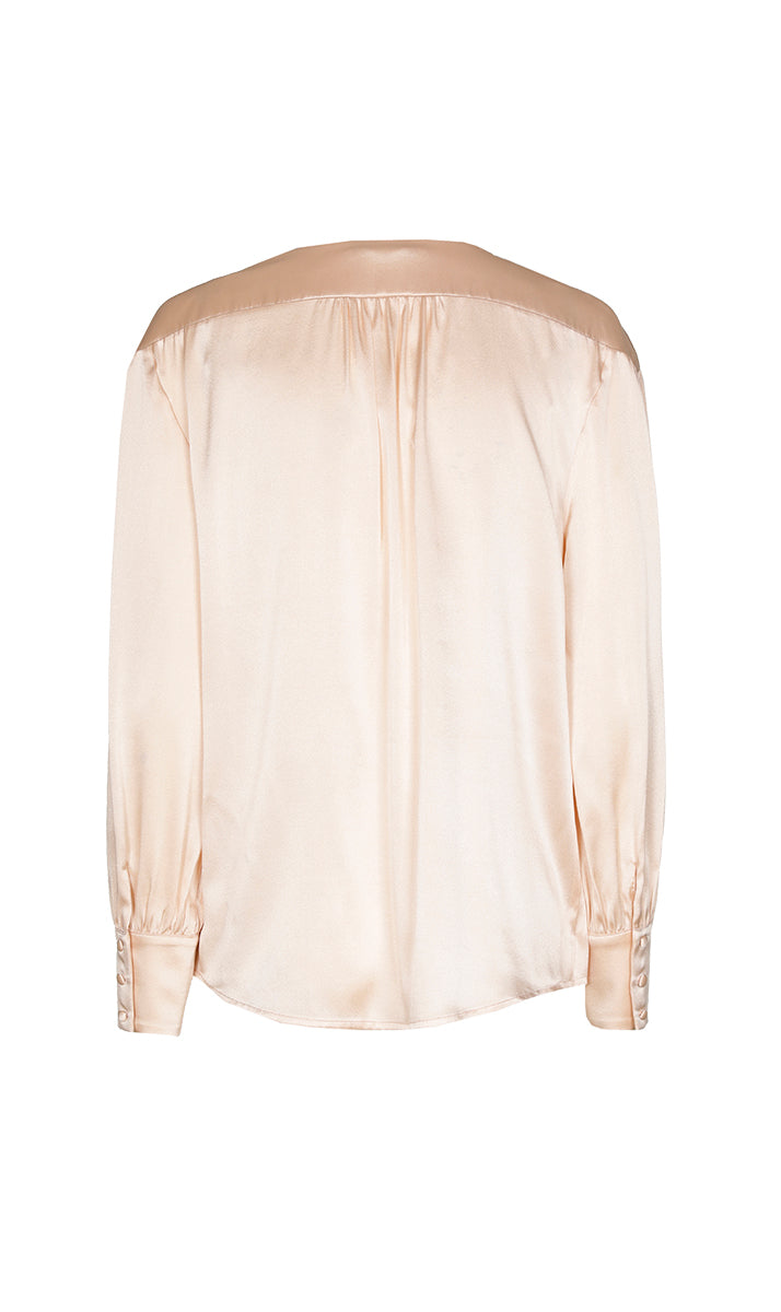 Blouses lange mouw roze Xandres