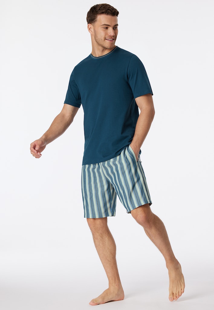 Pyjama's blauw SCHIESSER