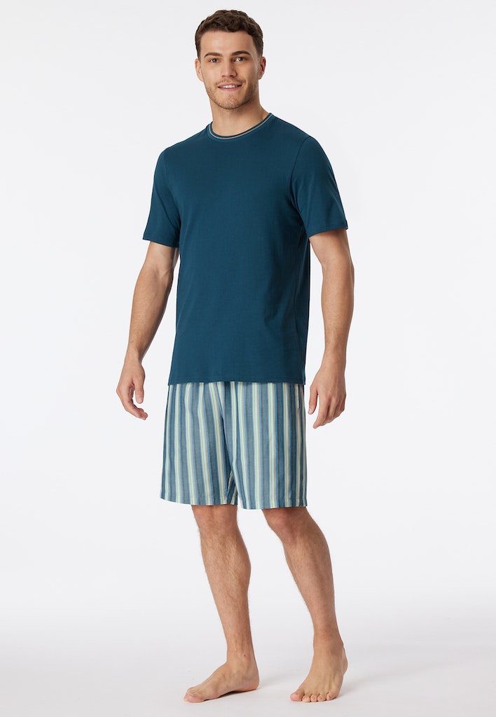 Pyjama's blauw SCHIESSER