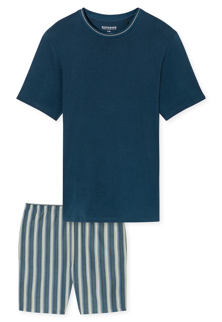 Pyjama's blauw SCHIESSER