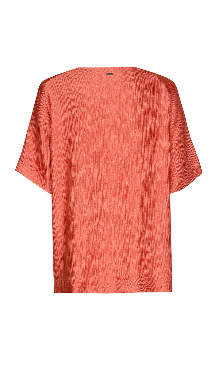 Blouses korte mouw rood Xandres
