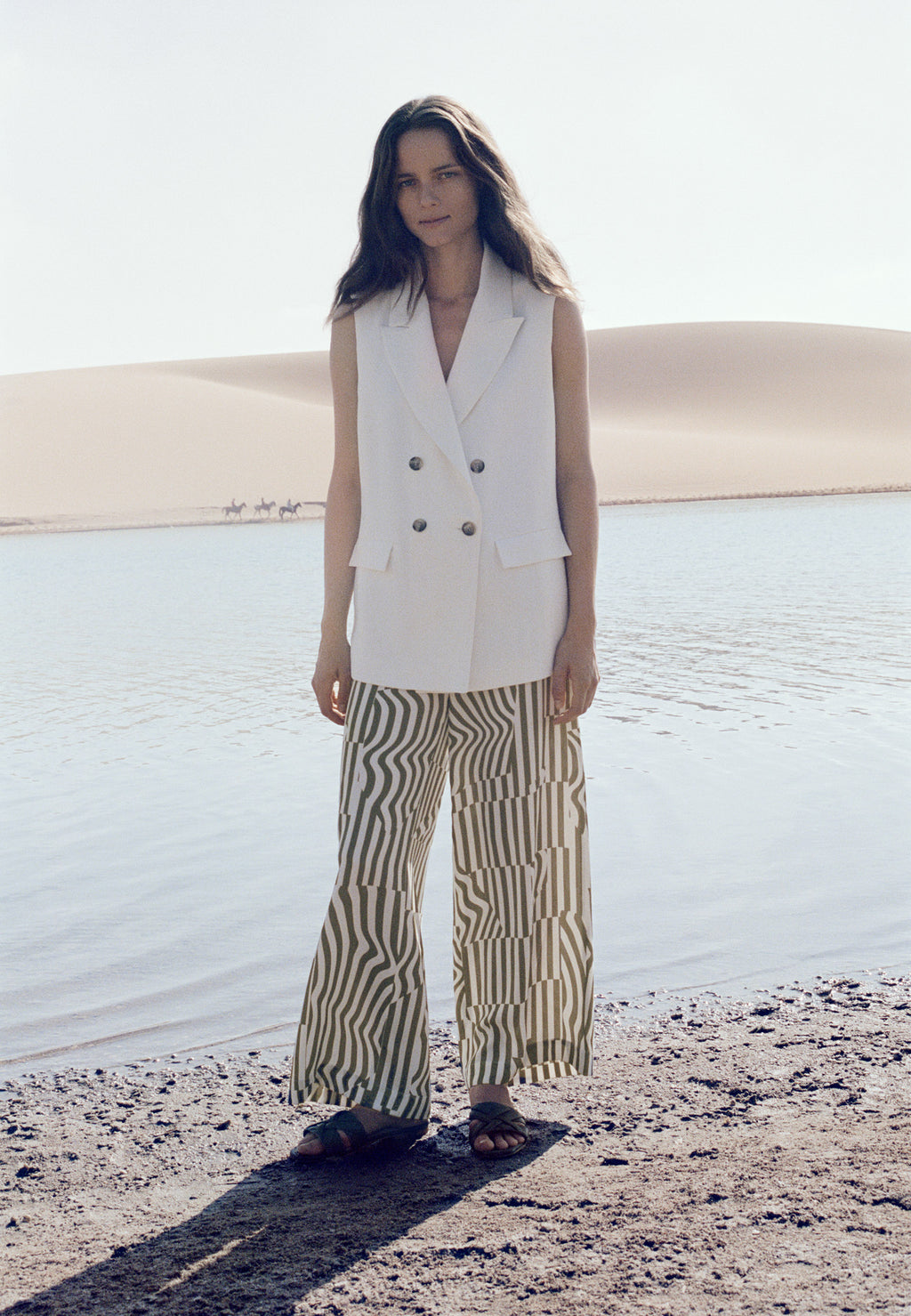 Broeken groen Xandres