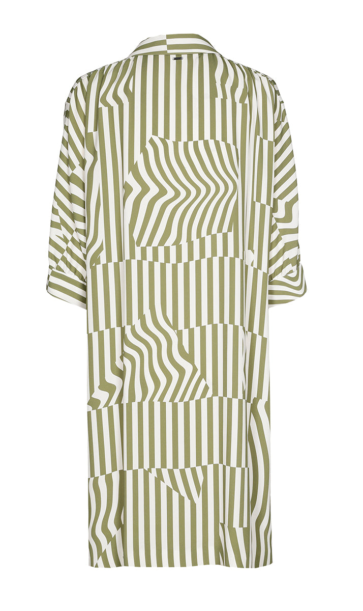 Jurken lange mouw groen Xandres