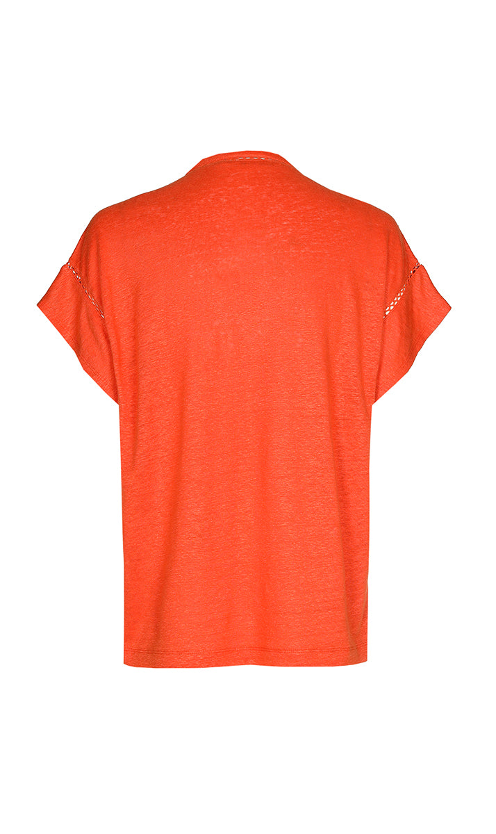 T-shirts korte mouw rood Xandres
