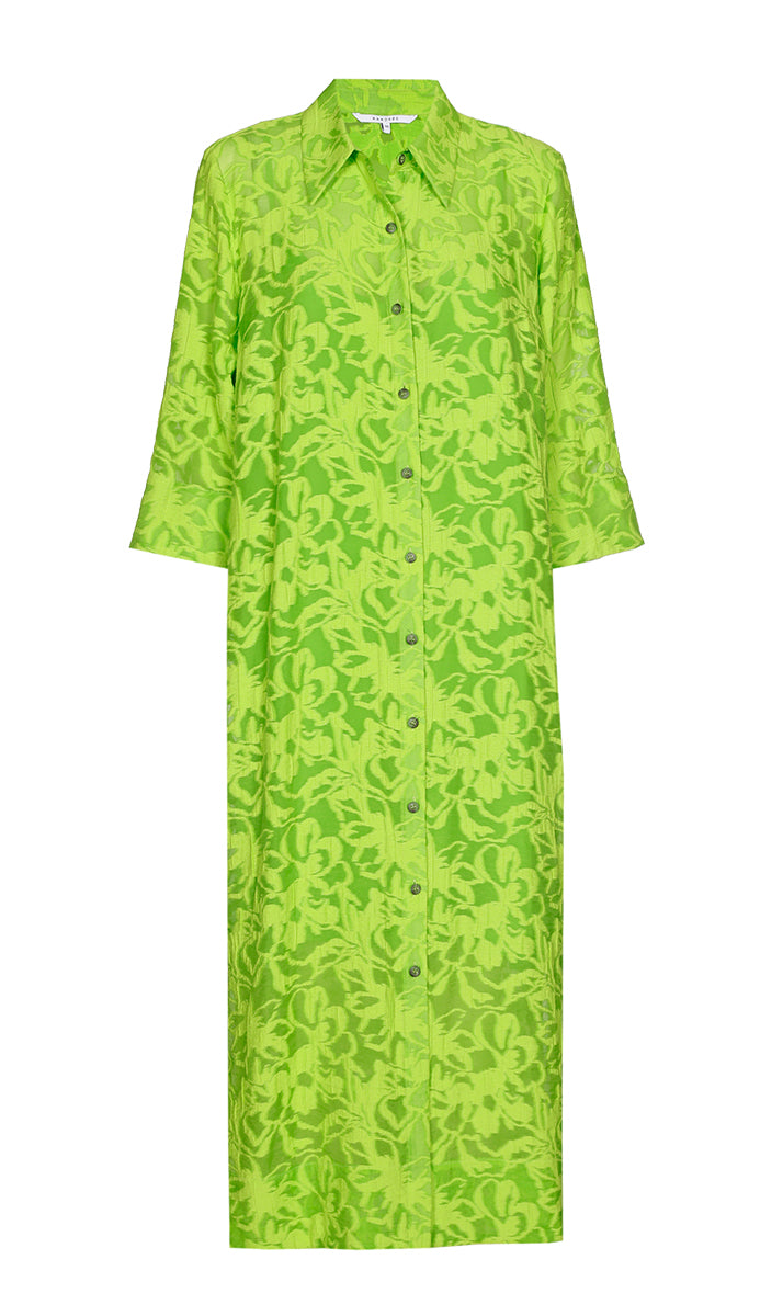 Jurken lange mouw groen Xandres