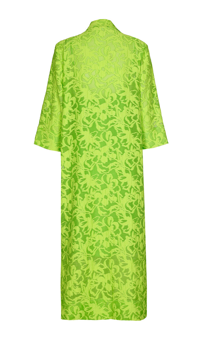 Jurken lange mouw groen Xandres