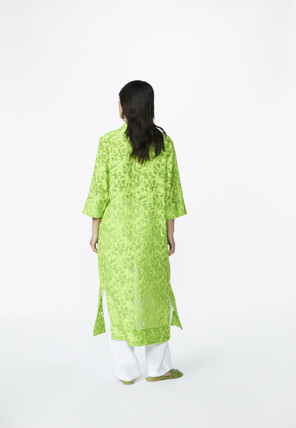 Jurken lange mouw groen Xandres