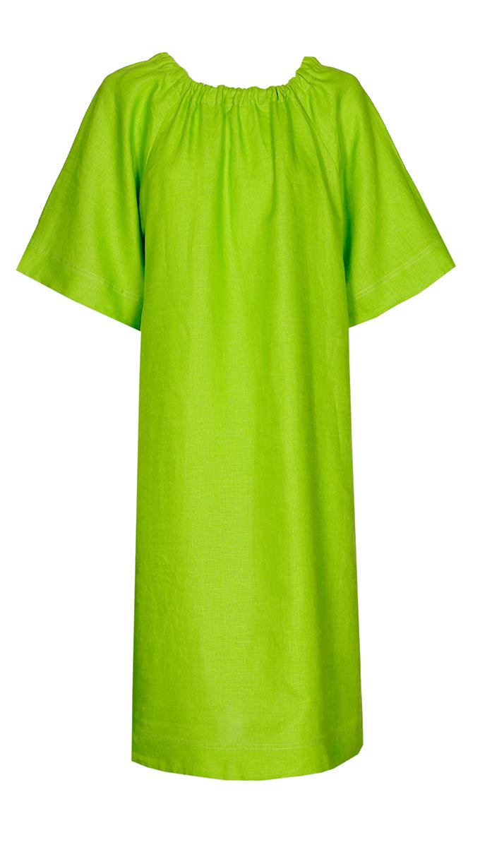 Jurken korte mouw groen Xandres