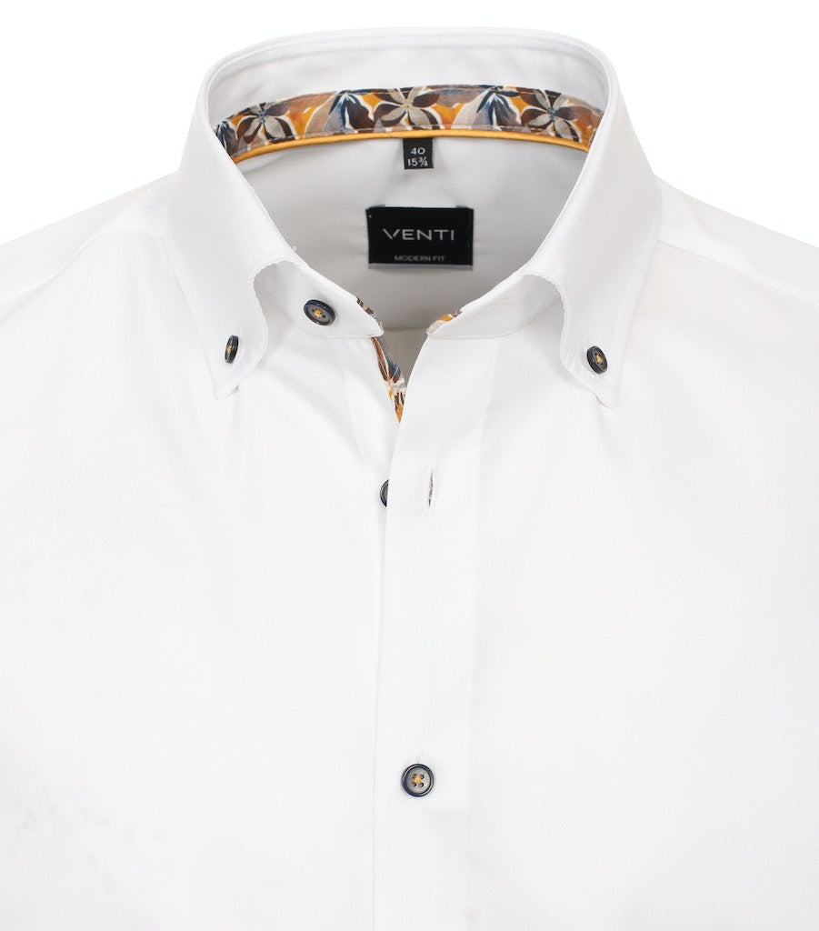 Hemden lange mouw wit VENTI