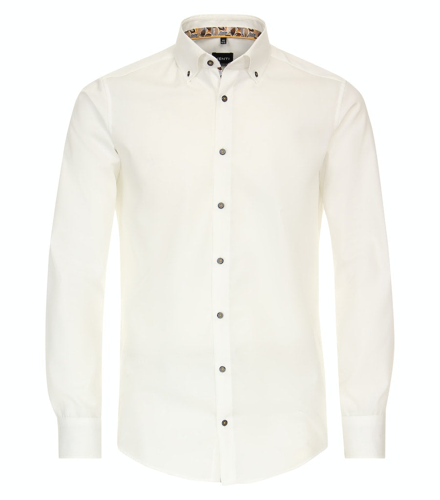 Hemden lange mouw wit VENTI