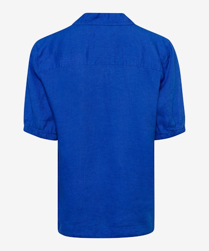 Blouses korte mouw blauw BRAX