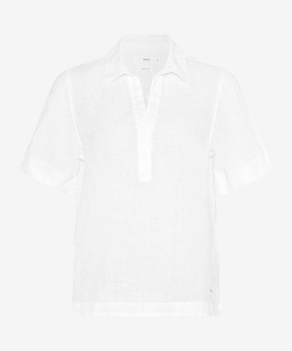 Blouses korte mouw wit BRAX