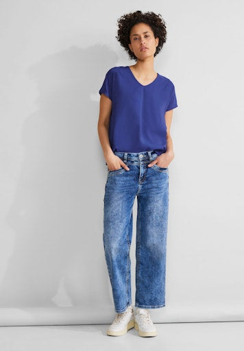T-shirts korte mouw blauw Street One