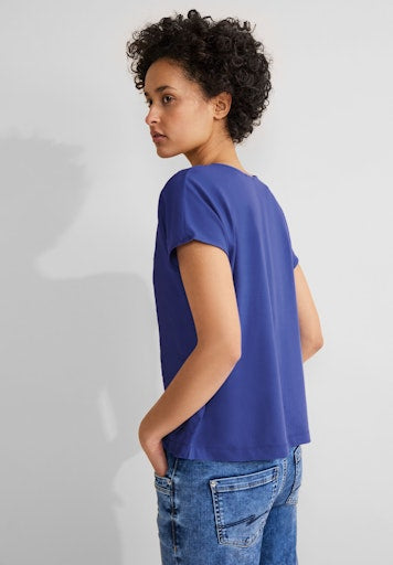 T-shirts korte mouw blauw Street One