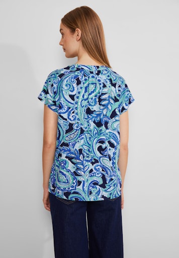 Blouses korte mouw blauw Street One